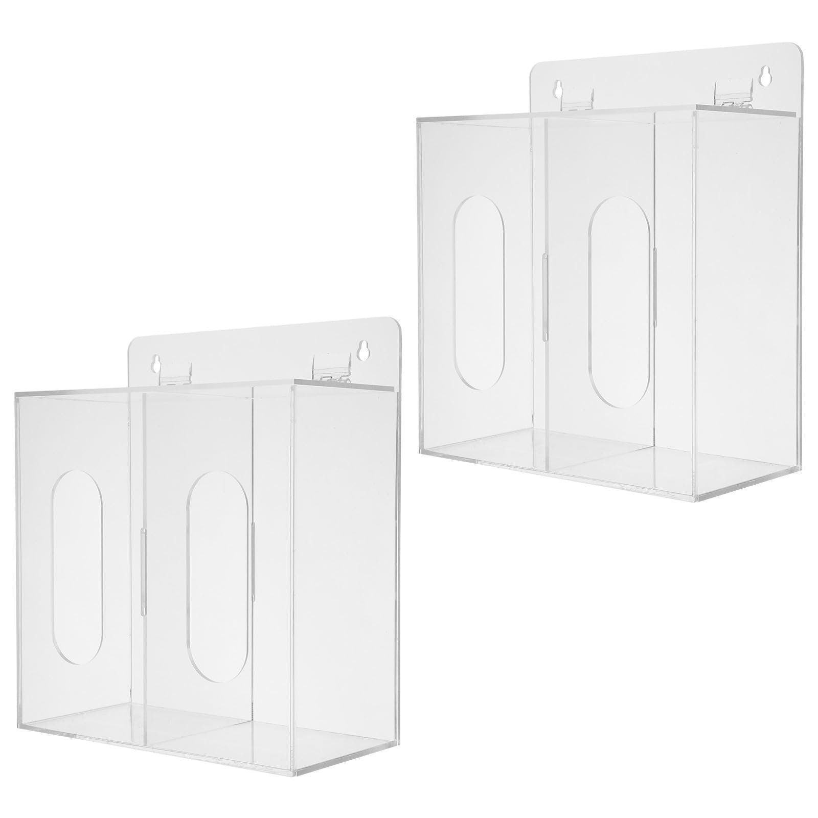2 Unidades Caja Dispensadora de Guantes de Pared sin Taladro, Doble