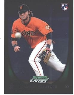 2011 Bowman Draft Chrome #25 Brandon Crawford RC - Rookie Card San Francisco Giants Baseball NM-MT