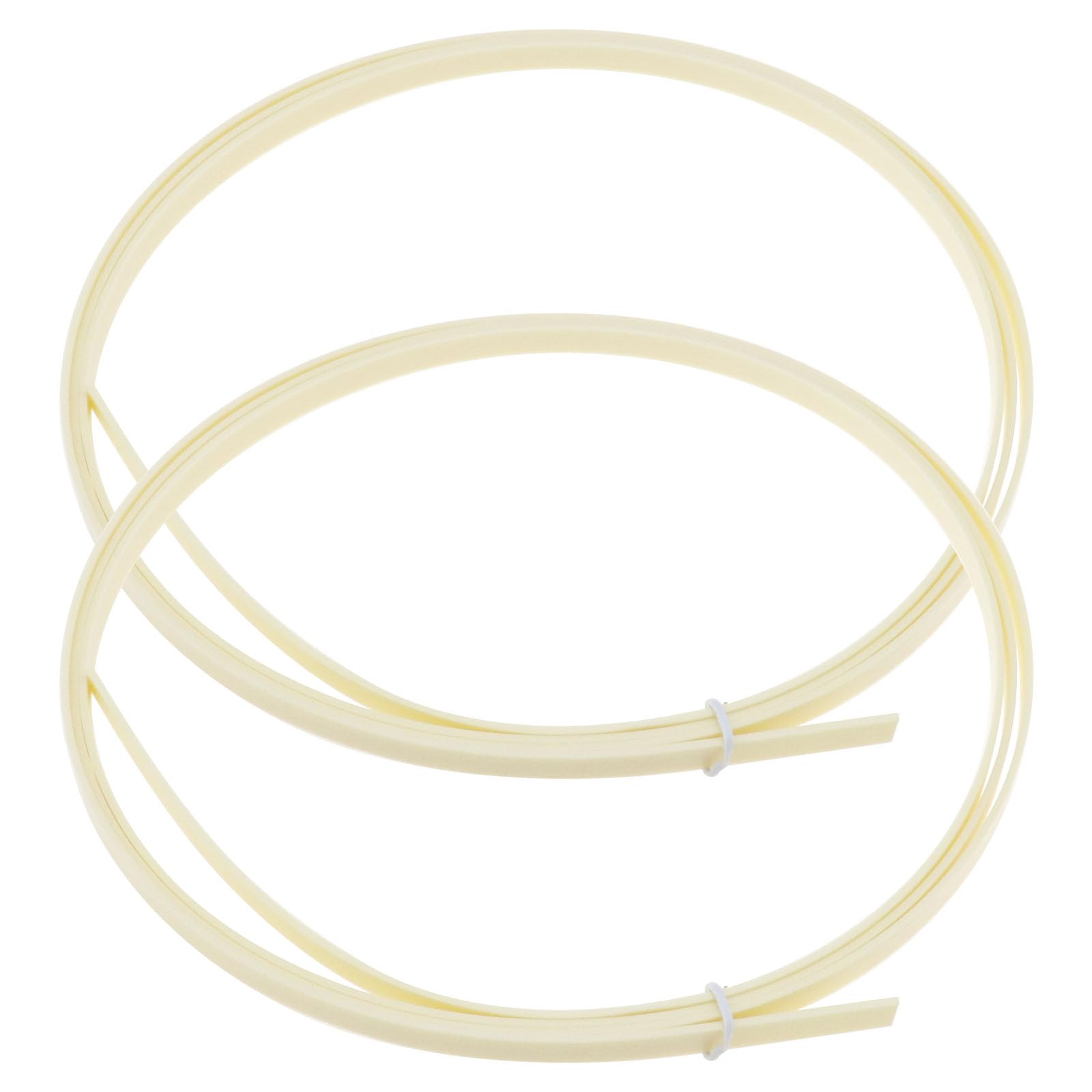 The Lord of the Tools 2Pcs Guitar Binding Purfling Acoustic Classical Guitar Binding Guitar Binding Edge Trim Guitar Accessories ABS 1650x7x1.5mm Ivory