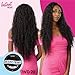 Sensationnel Instant Weave Half Wig - 20 Synthetic Blendwig Adjustable Drawstring for Seamless Hair Blending (1 JETBLACK)