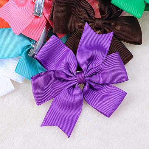 Beaupretty 20 peças de clipes de cabelo para bebês meninas e meninas com laços de cabelo e fecho de