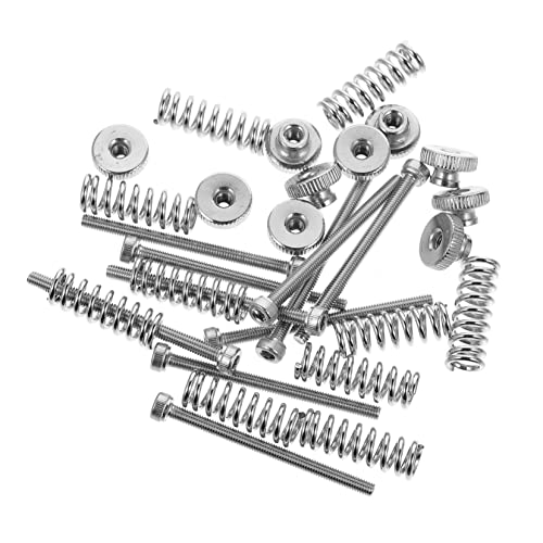 PLAFOPE Hot Bed Leveling Component Kit with Stainless Steel Springs 10pcs 3d Printer and M3 Leveling Screws for Precise 