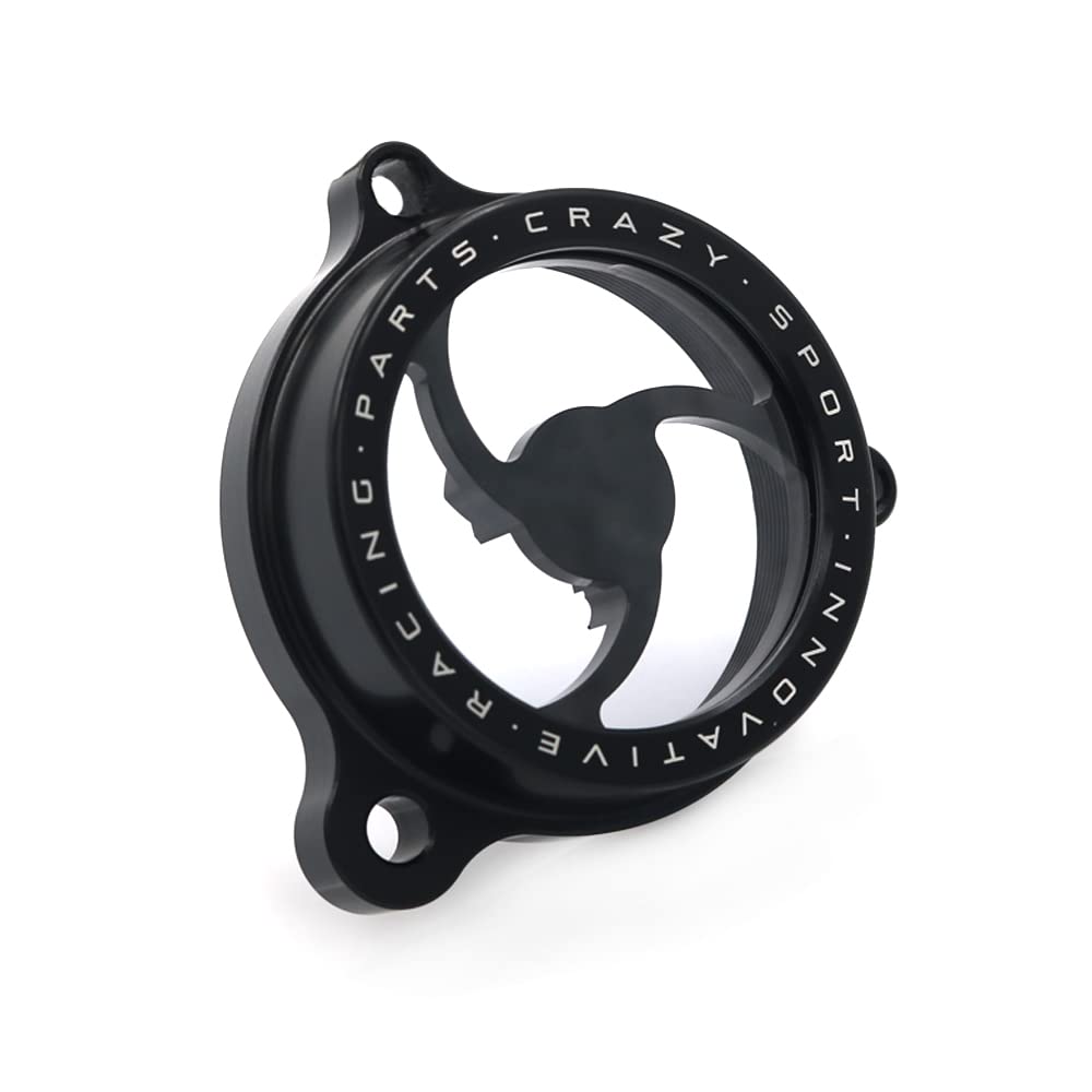 crazy sport Engine Oil Filter Clear Cover Cap Compatible With Yamaha Raptor 700 2006-2022 700R 2009-2022 YFM700 YFM ATV Raptor700 Raptor700R YFM700R 2018 2017 2016 Motorcycle Accessories(Black)