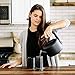 Fellow Clyde Stovetop Tea Kettle - Modern Twist on a Whistling Teapot, Stainless Steel Kettle, Matte Black, 1.7 Liter