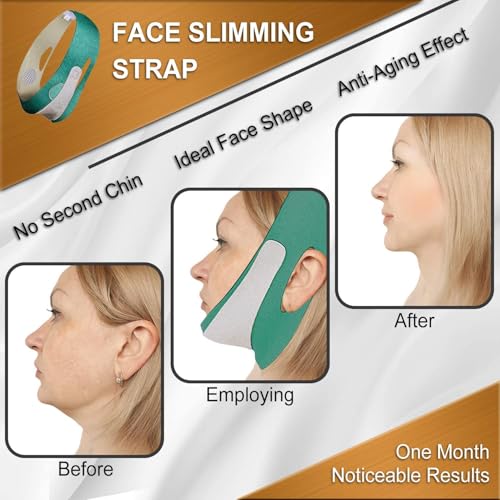 Image of Silicone V Face Mask For Face Lift | Facial Slimming Bandage For Chin & Cheek | Double Chin Reducer For Women & Men | Skin Tightening Belt For Slim Lift, 1 Count (Multi)