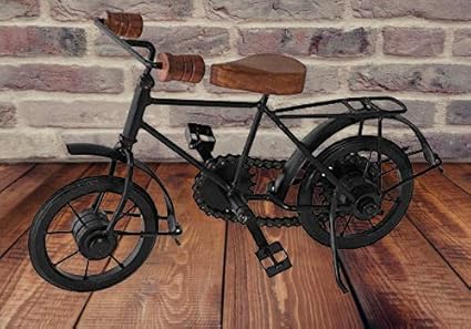 Sami Enterprises Wood & Iron Cycle Antique Home Decor Product