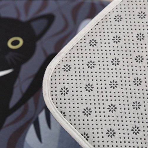 Gydthdeix BEST-2 Rectangle Cartoon Lovely Cats Kitty Pattern Mat Rug For Stairway Toilet Floor Bedroom Living Room Bathroom Kitchen Home Decoration Area thumb #2