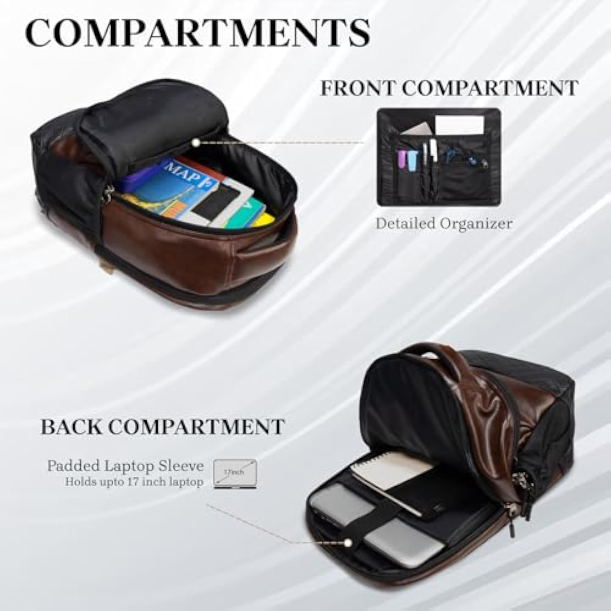 Luxur Medium Laptop Backpack for Up to 17" Laptop