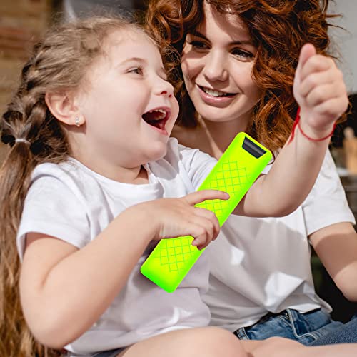 Image of Case Compatible with Samsung Smart TV Remote Controller BN59 Series, Light Weight Silicone Cover Protector Shockproof Anti-Slip Remote Skin Sleeve - Green Glow in The Dark