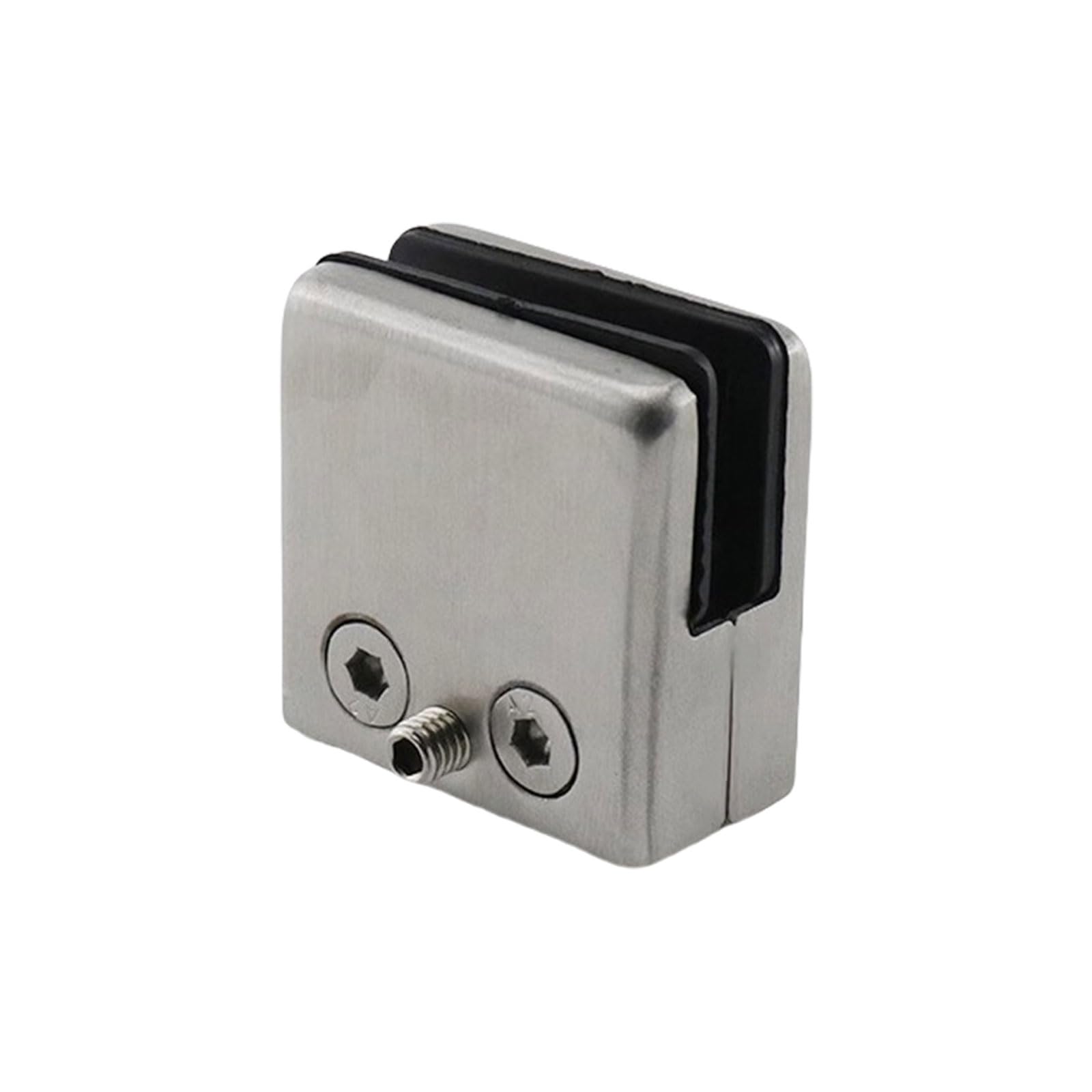 Tsophreniq Square Clip Glass Railing Clamp With Rubber Gaskets Stainless Steel Glass Clip Mounting Brackets Adjustable Shelf Brackets Suitable For Railing
