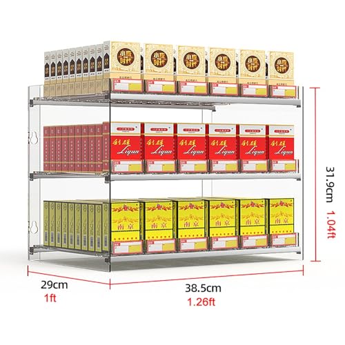 Expositor de cigarrillos rectangular de metacrilato transparente para comercio y estanco 2
