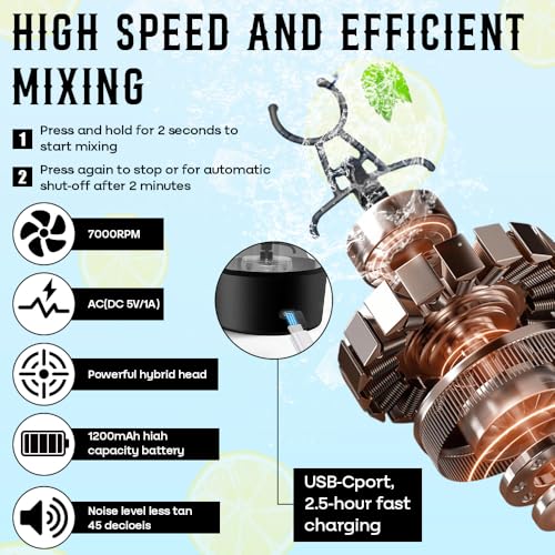 Shaker électrique protéine 700ml avec mélangeur automatique et compartiment