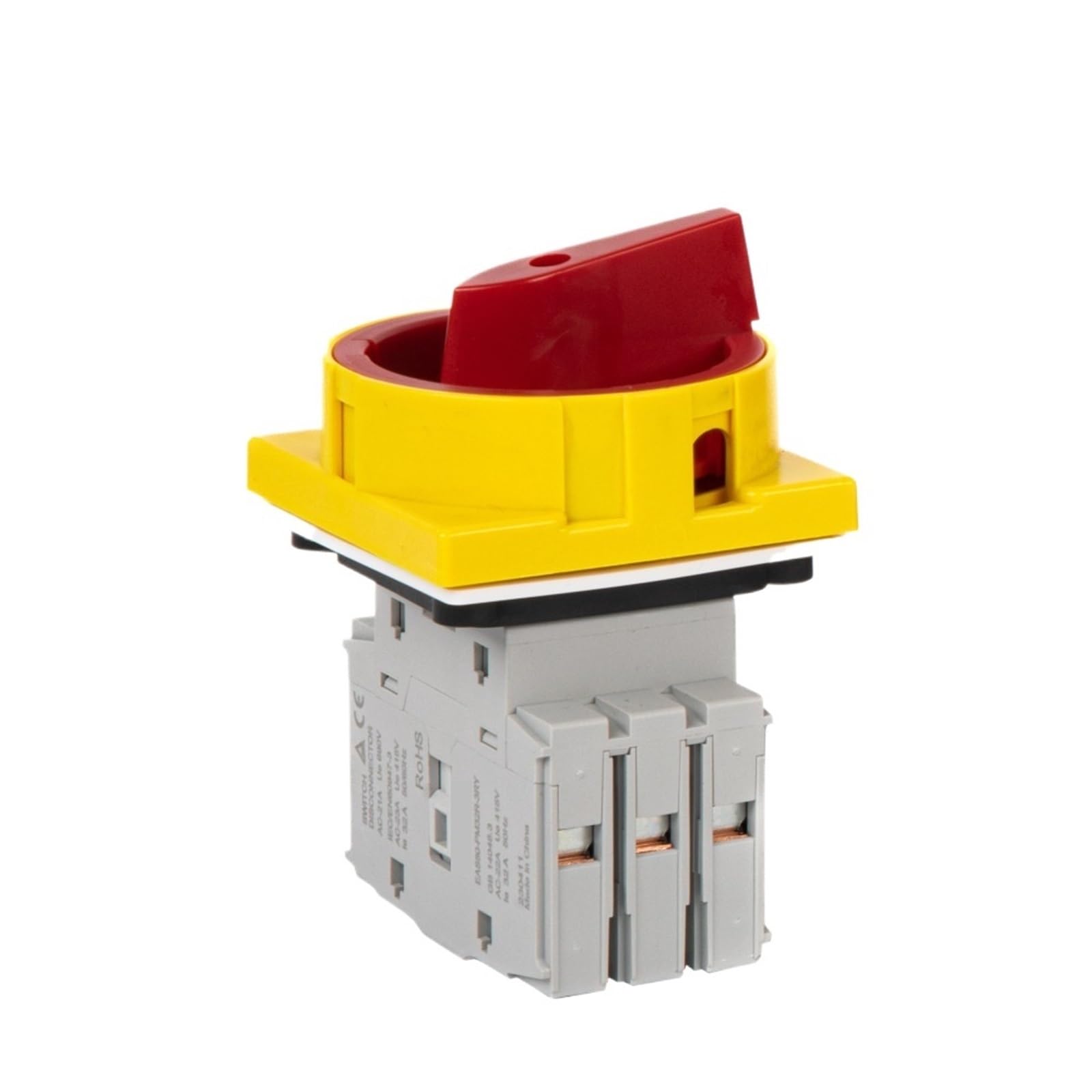 EAS80 AC Isolation Switch, 2P 3P lsolator Panel Mounting 20A 25A 32A 40A Rotating Handle with Lock, Disconnector(2P,20A)