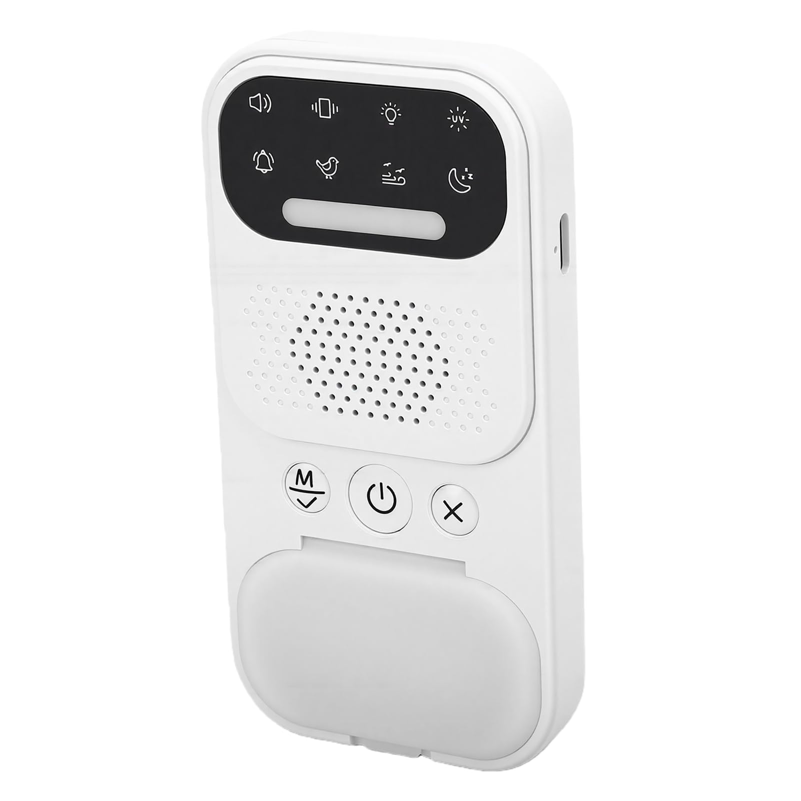 Baby-Geräuschmaschine, Einschlafhilfe mit Weißem Rauschen, Intelligentem Wecker und Bluetooth-Verbindung, Tragbar und Sicher für das Kinderzimmer