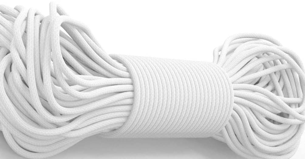 CRAZIZARC 30 ft Paracord Rope OR Paracord Survival Cord (White Colour) (30)