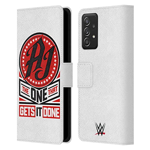 WWE AJ Styles Étui Portefeuille Cuir Samsung Galaxy A53 5G Anti Rayures Chocs