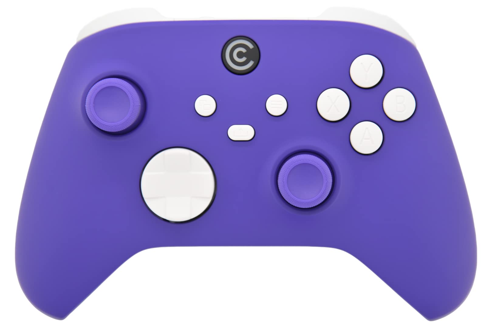 Custom Controllerzz Designer Series Custom Wireless Controller for PC, Windows, Series X/S & One - Multiple Designs Available (Purple w/White Inserts)