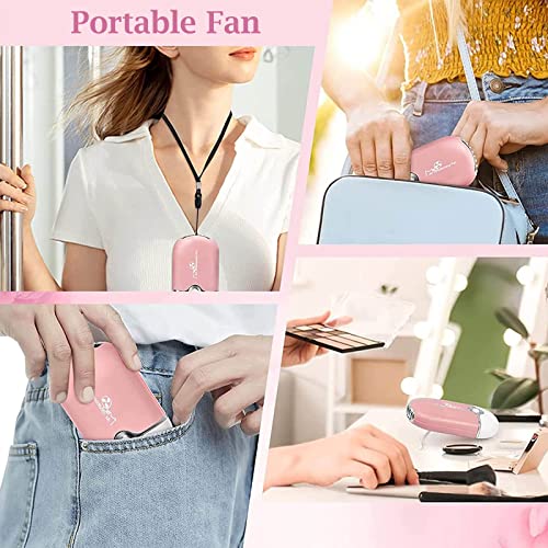 TwoWin USB Eyelash Fan Dryer - Mini Portable Air Conditioning Fan for Lash Extension, Pink - Image 3