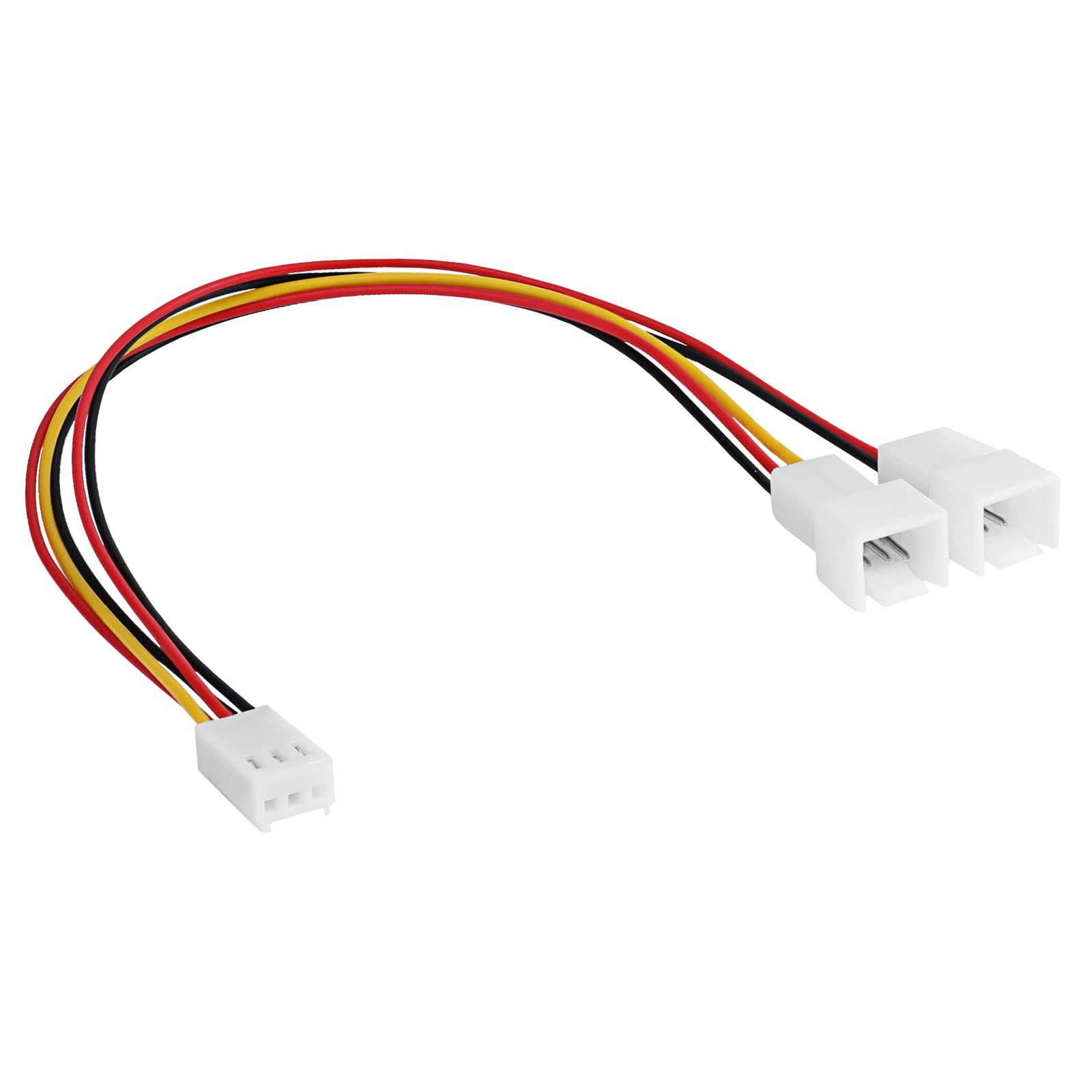 Akyga AK-CA-52 3 Pin Female to 2 x 3 Pin Male Adapter Power Cable 2 x 15 cm