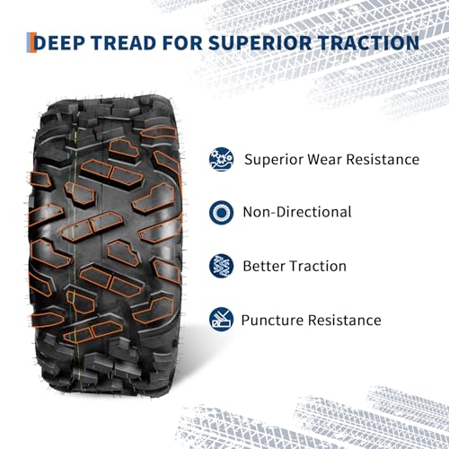 Image of GarveeTech ATV /UTV Tires, Set of 4-29x11-14 All-Terrain Tires, 6-Ply Tubeless, for Off-Road, Mud, Dirt and Trails