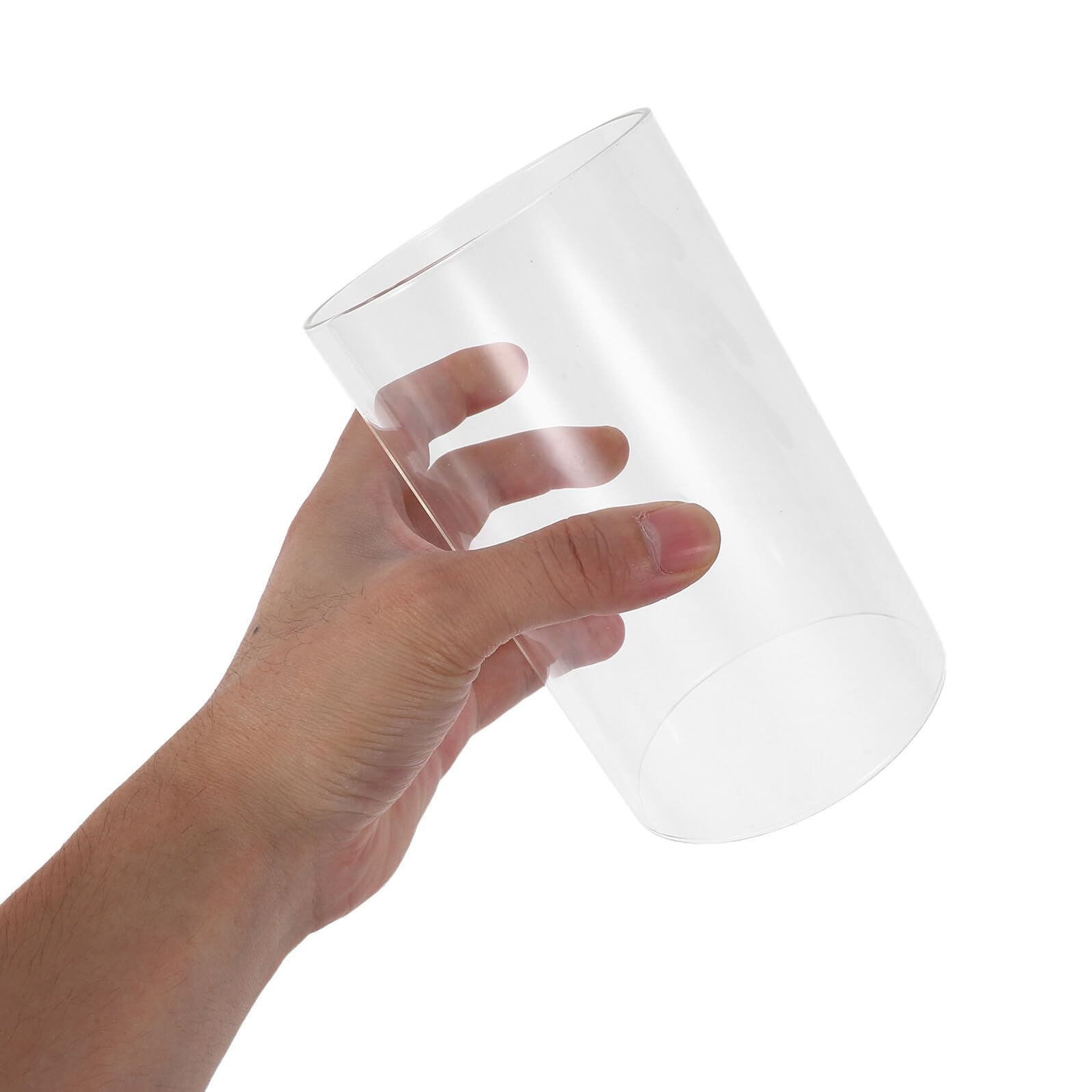TOYANDONA Portacandele in Vetro 2 Pezzi Copri Candele Antiventoin Vetro per Candele Decorazione Creativa e Protezione per Uso Domestico