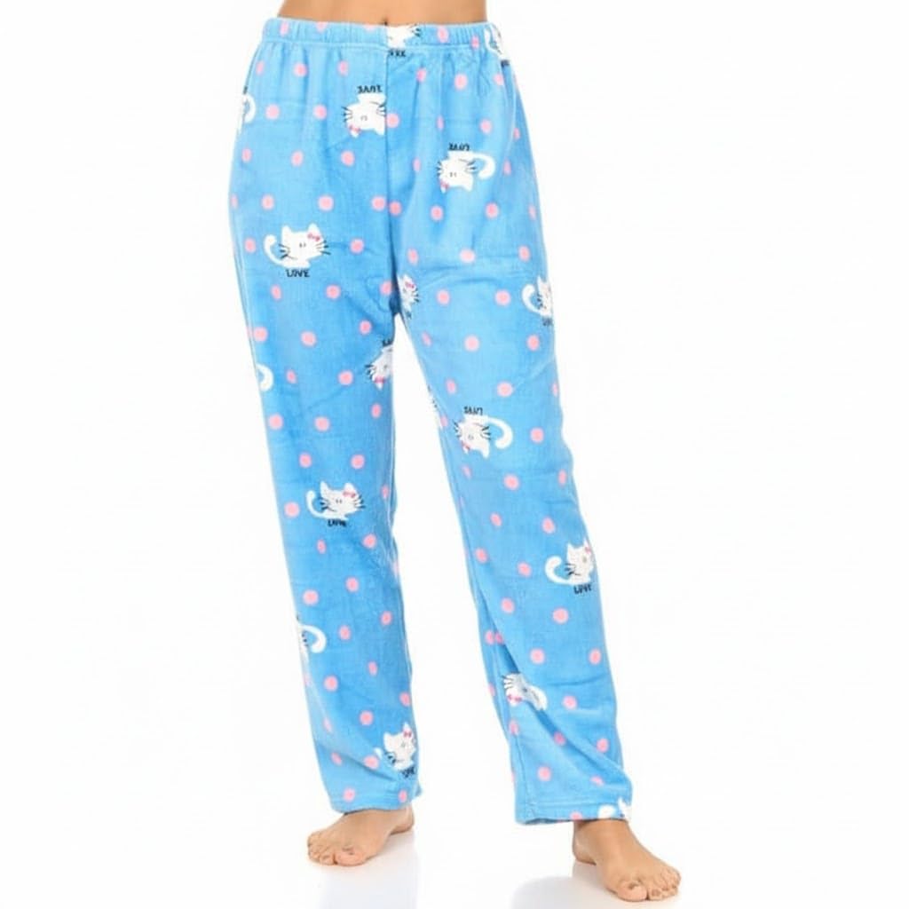 shaperx Women’s Winter Printed Pajama Set – Snuggle-Soft Warm Sleepwear-picture-35