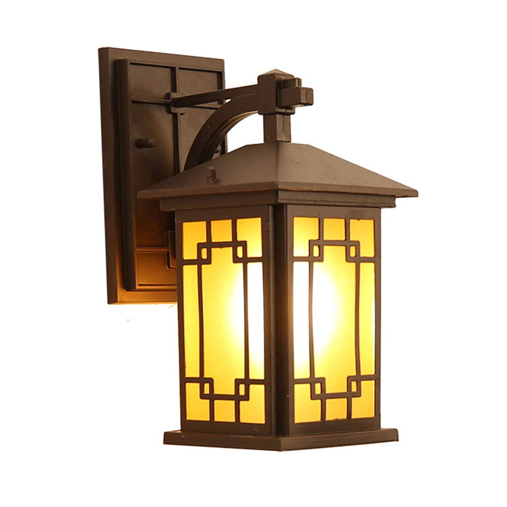 HELCEKOU Waterproof Traditional Aluminum Outdoor Wall Lamp Antique Sconces Light for Vintage Corridor IP23 Rated Yard and Garden