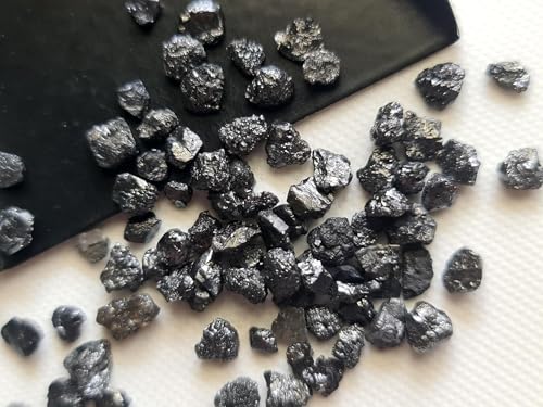 Diamant brut noir de 1 à 5 ct, pierre précieuse non taillée d'exception PDD683