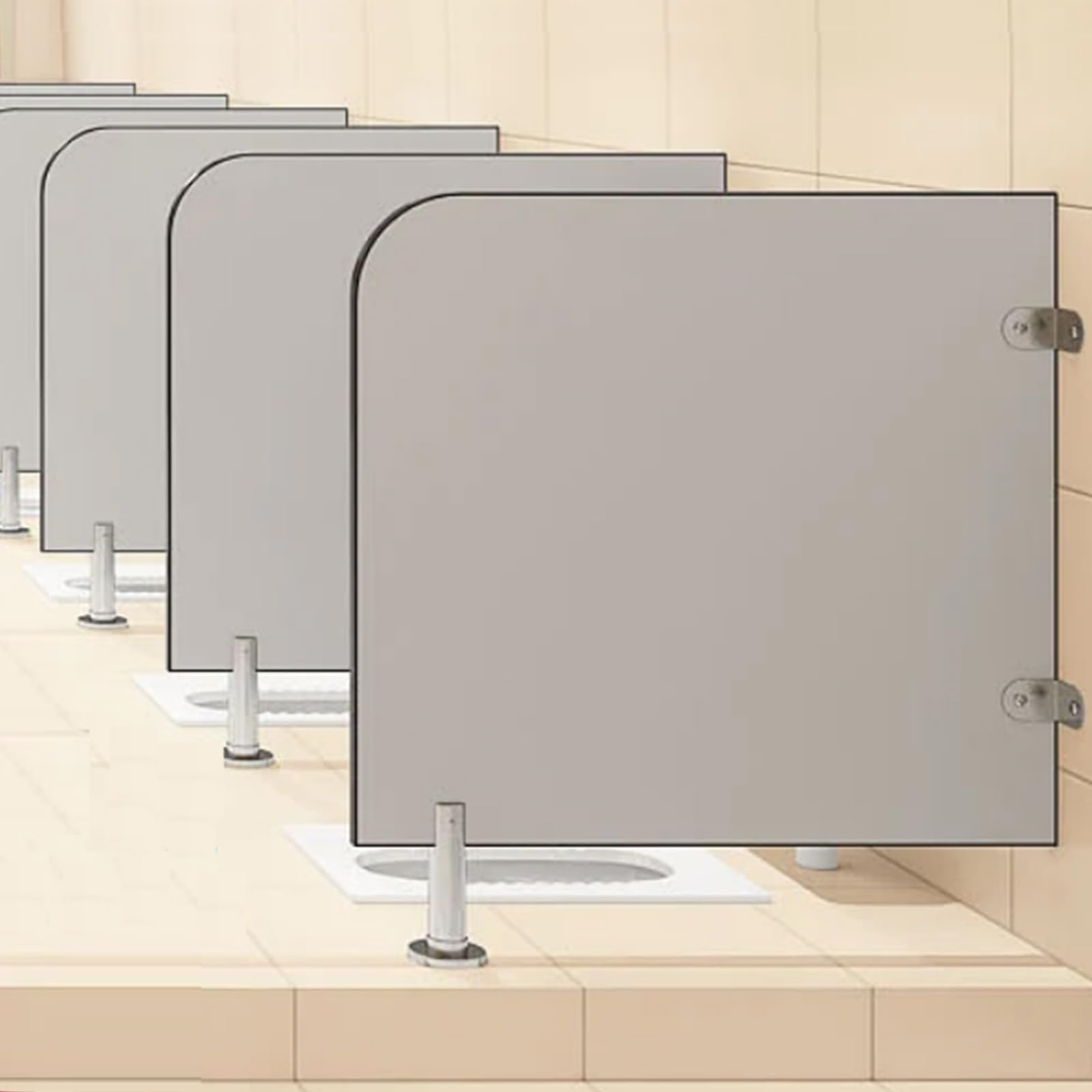 Deflector de orinal para evitar salpicaduras y mejorar la higiene en baños comerciales