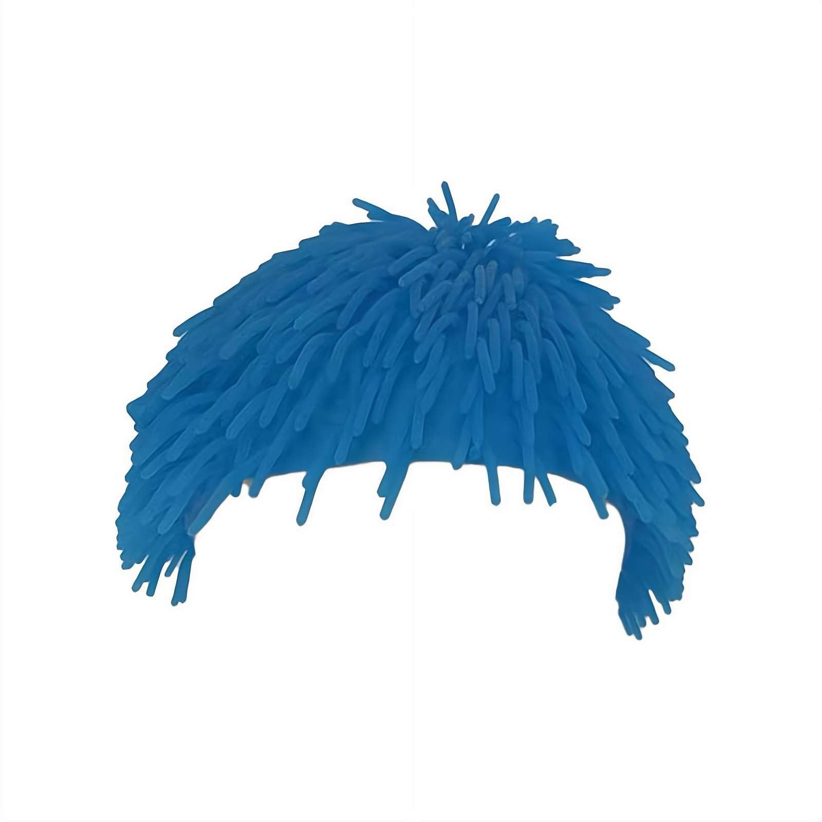 Cikiki Soft Rubber Short Haired Wig,Funny Rubber Hair Hats Costume for Man Women Girls Cosplay, Halloween, and Themed Parties