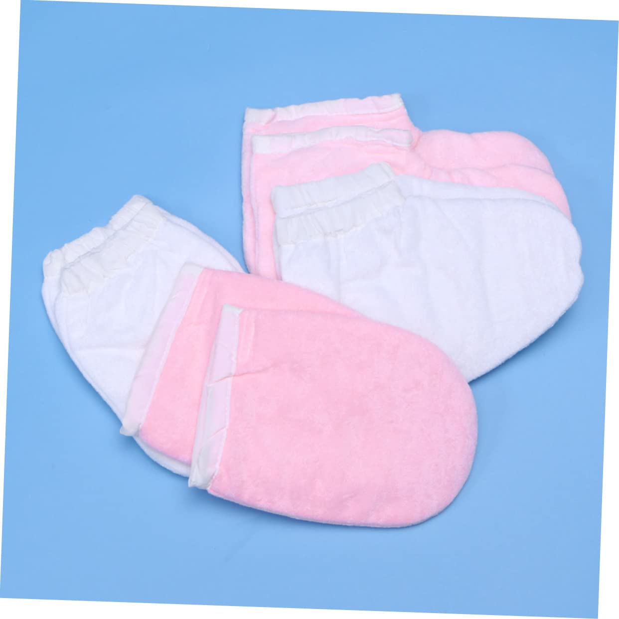 POPETPOP 4 Pares Guantes De Baño De Cera De Parafina Guantes y Patucos De Parafina Cubierta De Pie De Belleza Guantes De Belleza Cosmético Guantes De La Mano