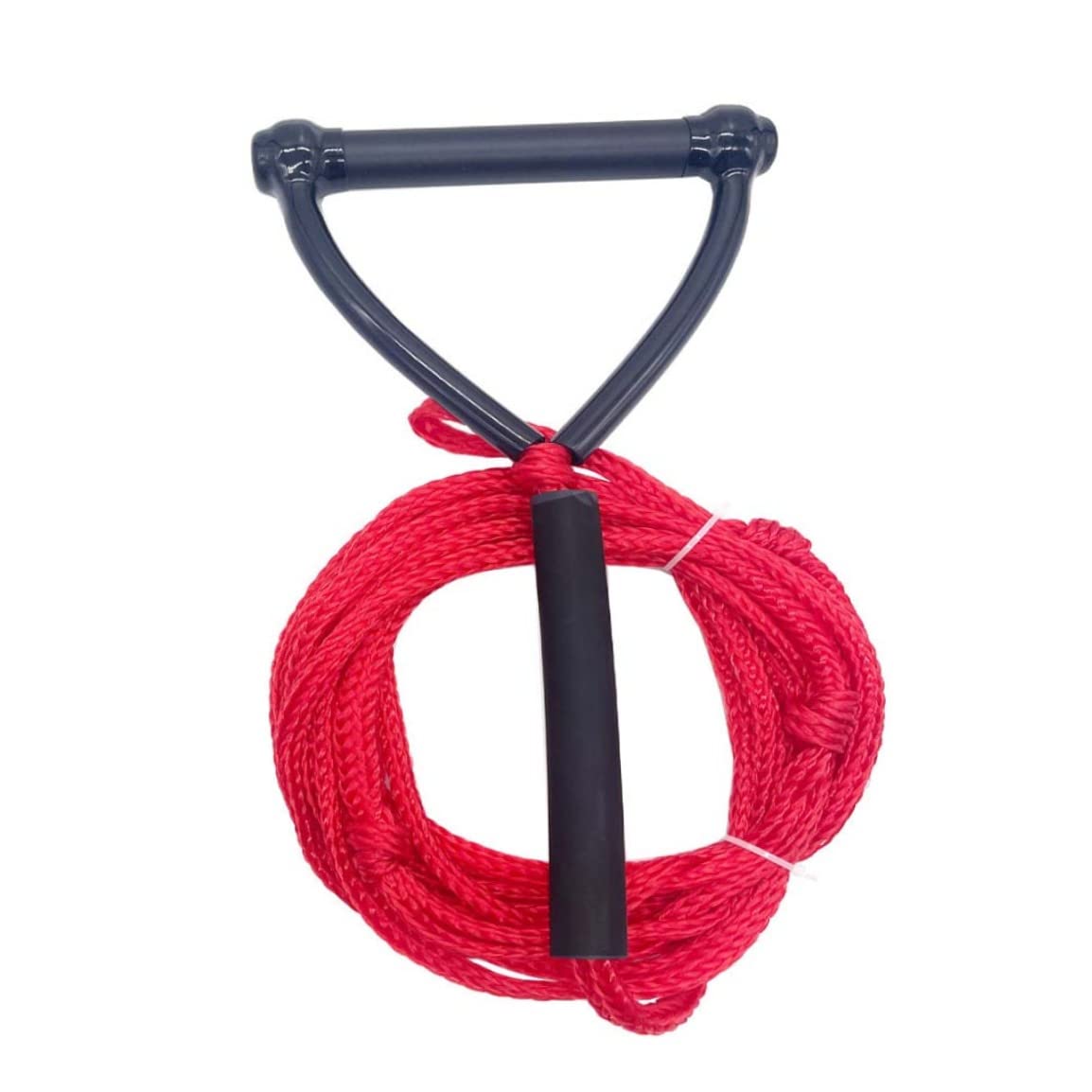 Cuerda de Wakeboard y Esquí Acuático Roja 24 Pies con Mango de Remolque