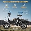 sepado Folding Electric Bike for Adults,750W Peak Motor Folding ebike,20mph Speed,36V Removeable Battery,40miles PAS Range,14 inch Compact Foldable Electric Bike for Leisure Riding Commuting #5