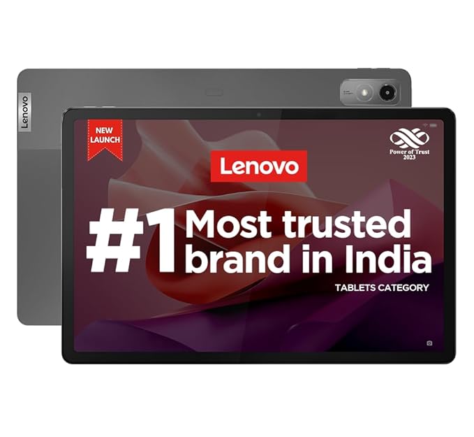 Lenovo Tab P12| 12.7 Inch, 3K Display| 8 GB, 256 GB (Expandable Up to 1 TB)| 10200 mAh Battery| JBL Quad Speakers with Dolby Atmos|WiFi 6 Certified| Octa-Core Processor|13 MP Front Camera (ZACH0090IN) at Rs. 26999