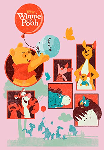 Disney Winnie Pooh and Friends Girl's Solid Crew Tee2