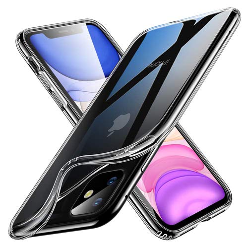 Amazon Brand - Solimo Silicone Soft Flexible Back Cover for Apple iPhone 11 (Transparent) (B082DNQS71) Amazon Price History, Amazon Price Tracker