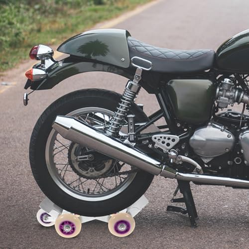 Mueve motos pesadas sin esfuerzo usando el transportista Toyvian con rueda de goma 6