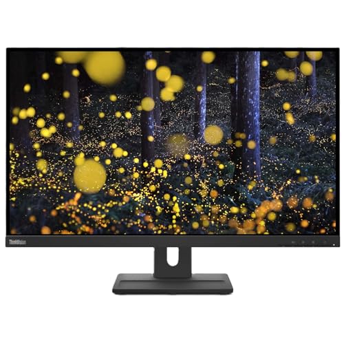 Image of Lenovo 27 inch ThinkVision E27q-20, 2560x1440 Resolution, 1000:1 Contrast Ratio with Asset Tag