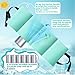 Briwooody Car Seat Cooling Pad for Babies, Toddlers, Infants, and Kids, up to 8 Hours, Carseat Cooler Pad with 6 Insulated Ice Packs, Washable, Easy to Clean, Summer Heat Protector(Green,Plain)