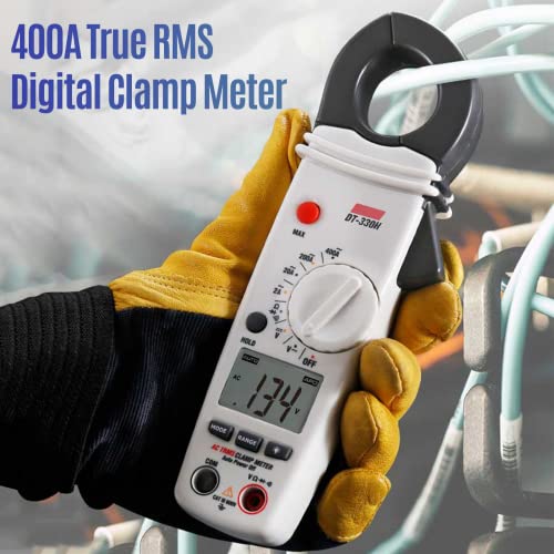 QDTimes QD-DT-330H Multímetro de Pinza Digital True RMS 400A con Pantalla Retroiluminada miniatura 2