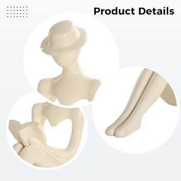 Abstract Bookshelf Decor, Resin Art Sculptures for Living Room, Minimalist Nordic Home Decor, Beige and Gray Figurines in Reading and Contemplation Poses, Wedding Gifts, Various Styles