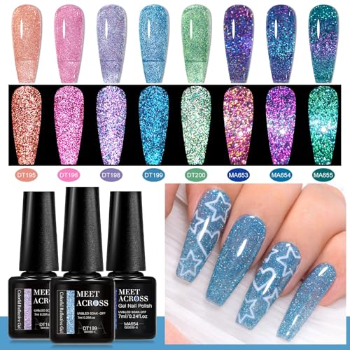 Set de esmaltes en gel MEET ACROSS 12 piezas multicolor miniatura 5