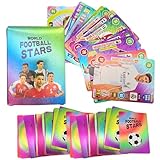 World Cup Fussball Star Karten,55 PCS Fußball Sammelkarten,Champions League Fußball Karte, Fußball Karten Für Fans