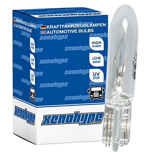 XENOHYPE 10x Premium Glassockellampe T5 W2x4.6d 24V 1,2 Watt W1,2W XENOHYPE 10x Premium Glassockellampe T5 W2x4.6d 24V 1,2 Watt W1,2W