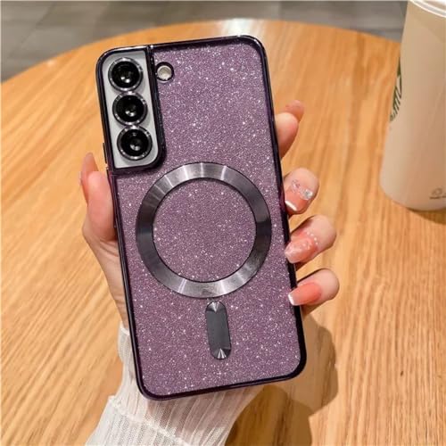 Coque Samsung S23 magnétique et paillettes pour vos soirées