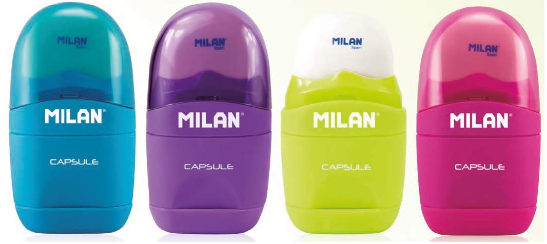 Milan BYM10034 Gomma Per Cancellare - Colori Assortiti - Design E Funzionalità Milan - 2