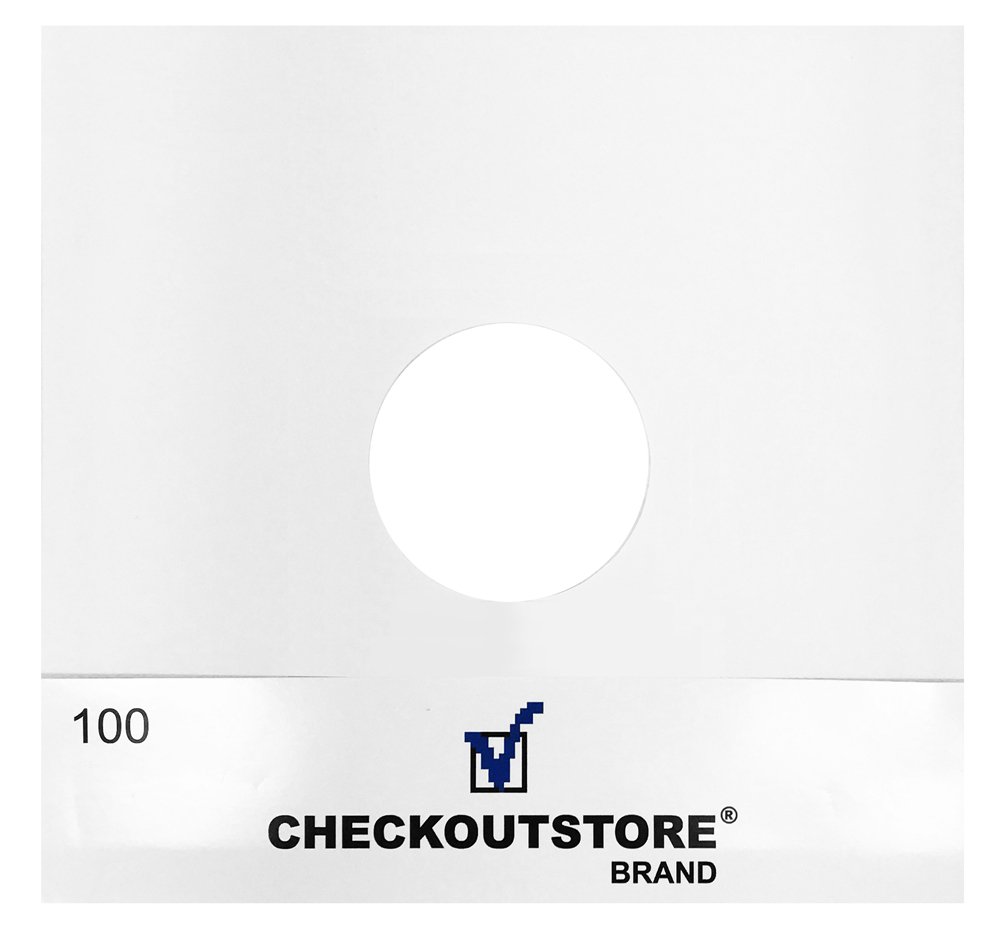 CheckOutStore Paper record interno maniche con foro per 30,5 cm vinyl dischi 33 giri