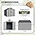 DNYKER 8 x 10 FT Resin Outdoor Storage Shed with Floor, Plastic Outdoor Storage Tool Shed with Windows and Lockable Door, Patio Garden Shed for Lawnmower, Bike, Pool Supply