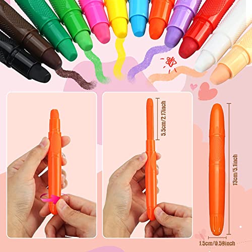 Image of Beesjuy Face Painting Kits for Kids,12 Color Water Based Face Paint Kit, Washable Kids Body Paint for Makeup, for Birthday, Halloween, Thanksgiving Day, Cosplay Makeup, Gifts for Children
