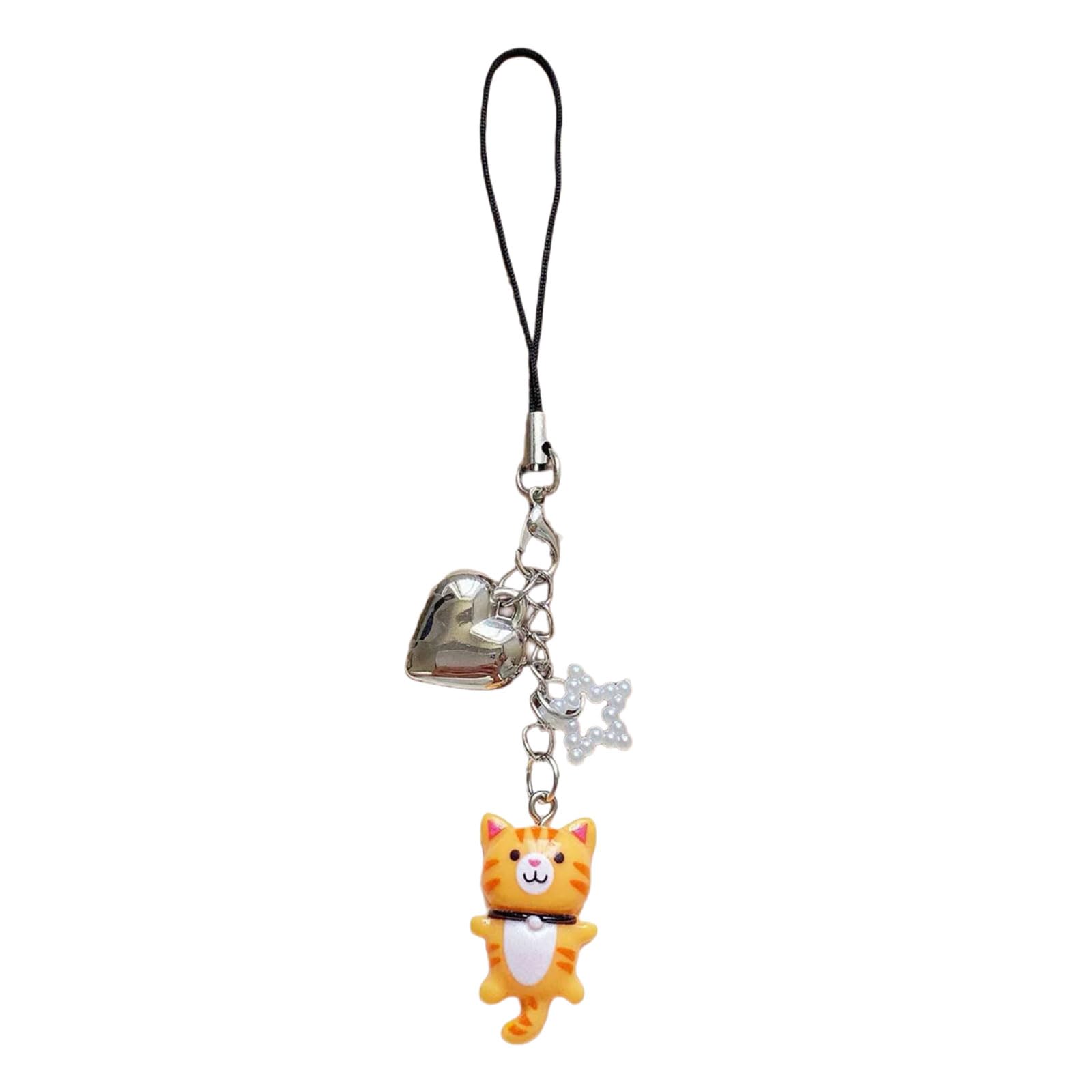 GMBYLBY Multipurpose Handmade Beaded Cats Charm Lovely Phone Strap Stylish Accessory Portable for Fashionable
